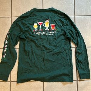 NWOT Vineyard Vines Holiday Green Long Sleeve Shirt
